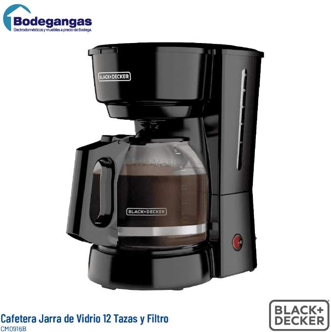 5-Cup Black Coffeemaker en 2023  Jarras de vidrio, Cafetera, Tazas