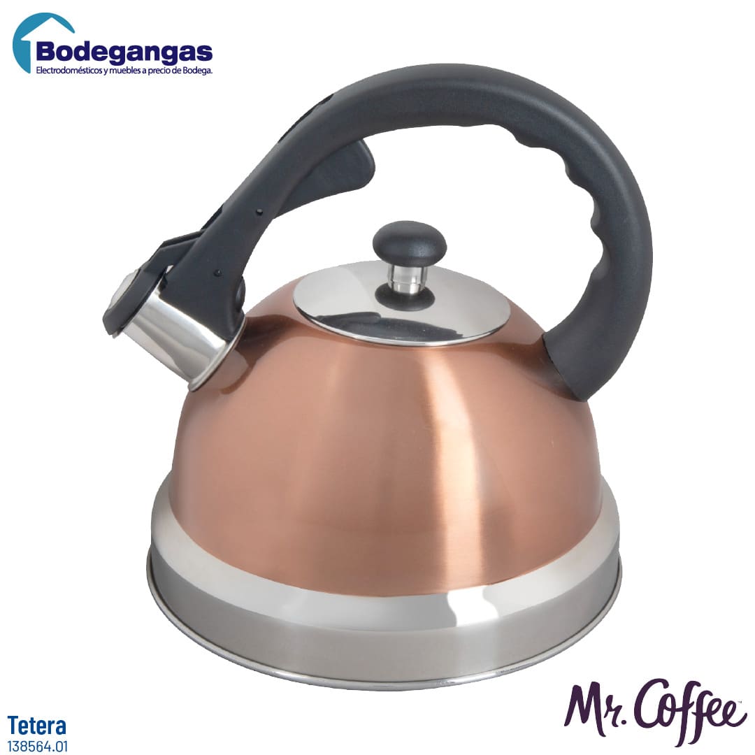 Tetera Para Té Con Infusor, Color Cobre, Home Ideas 1.2 L