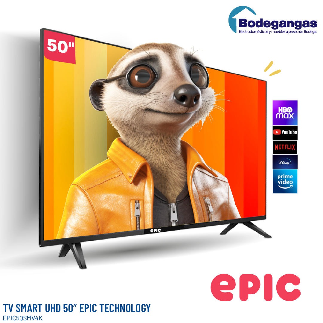 Televisor EPIC De 55″ LED Smart TV 4K